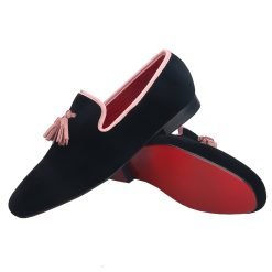 Black Velvet Pink Tassel