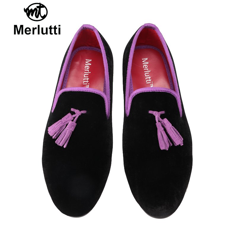 Black Velvet Purple Tassel