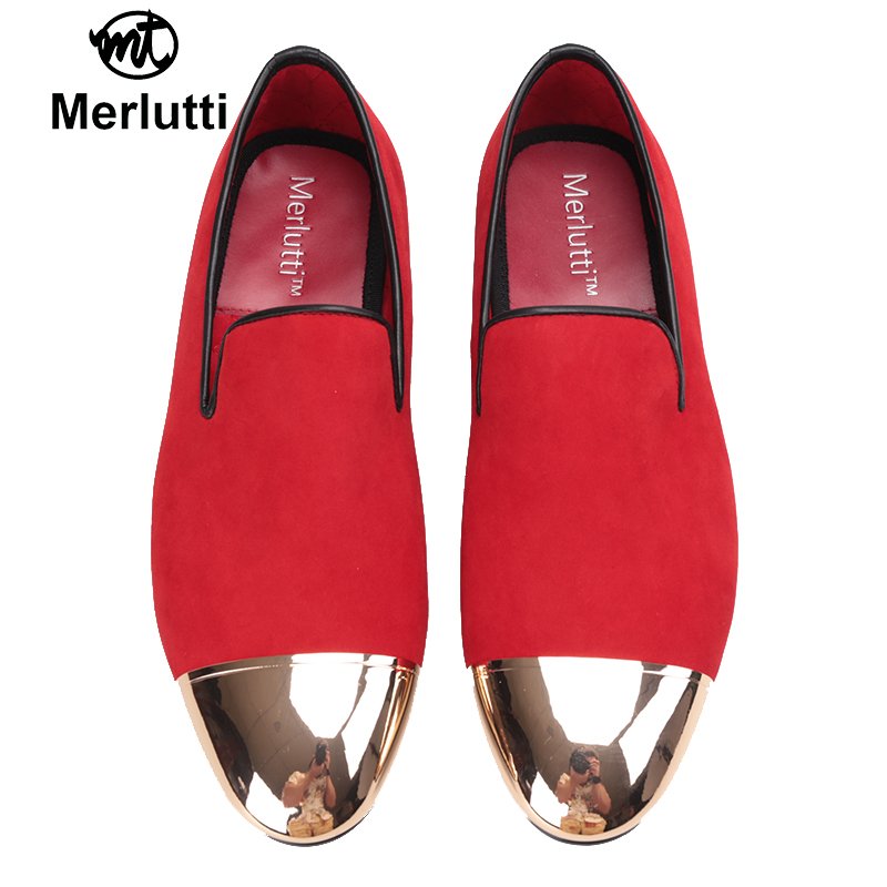 Red Velvet Gold Metal Toe - Image 4