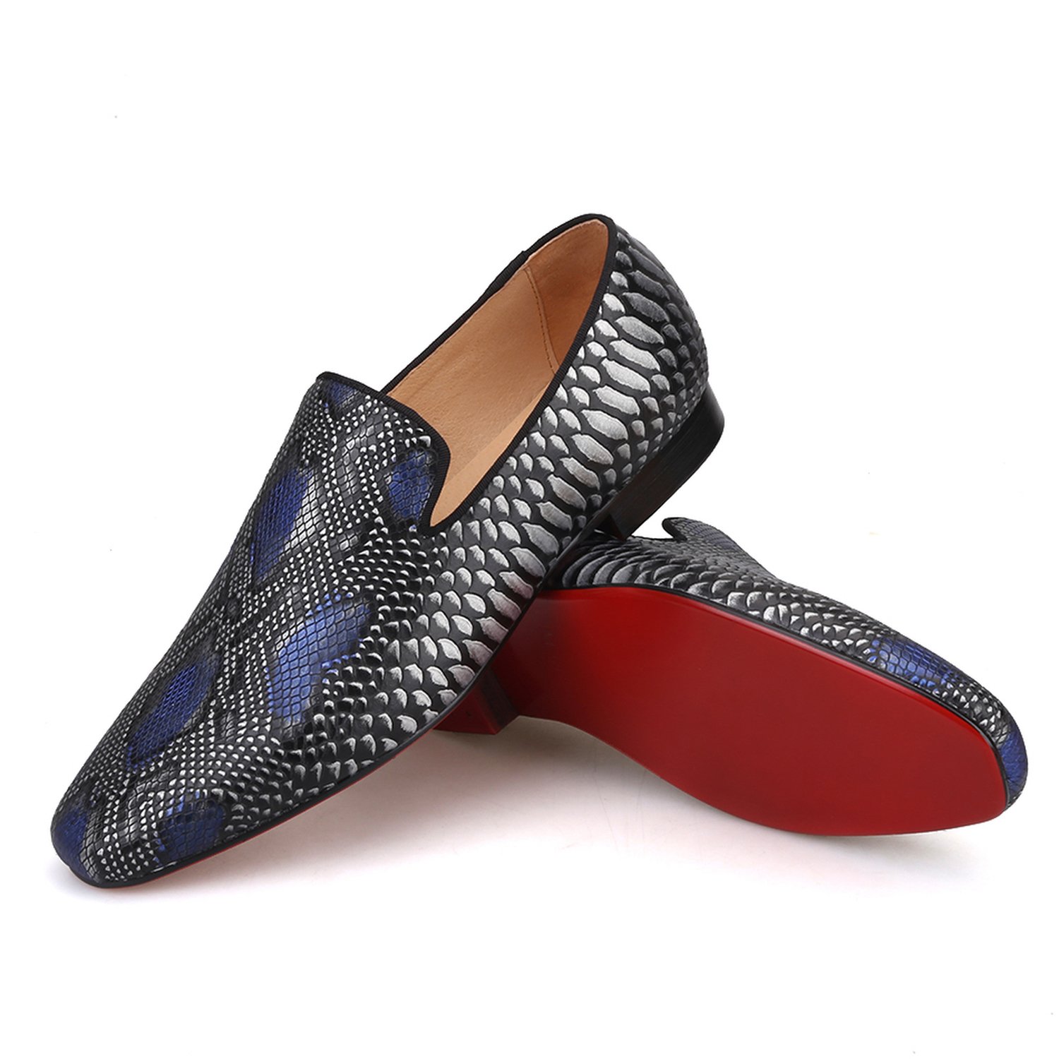 Loulou Serpentine Leather Loafers - Image 2