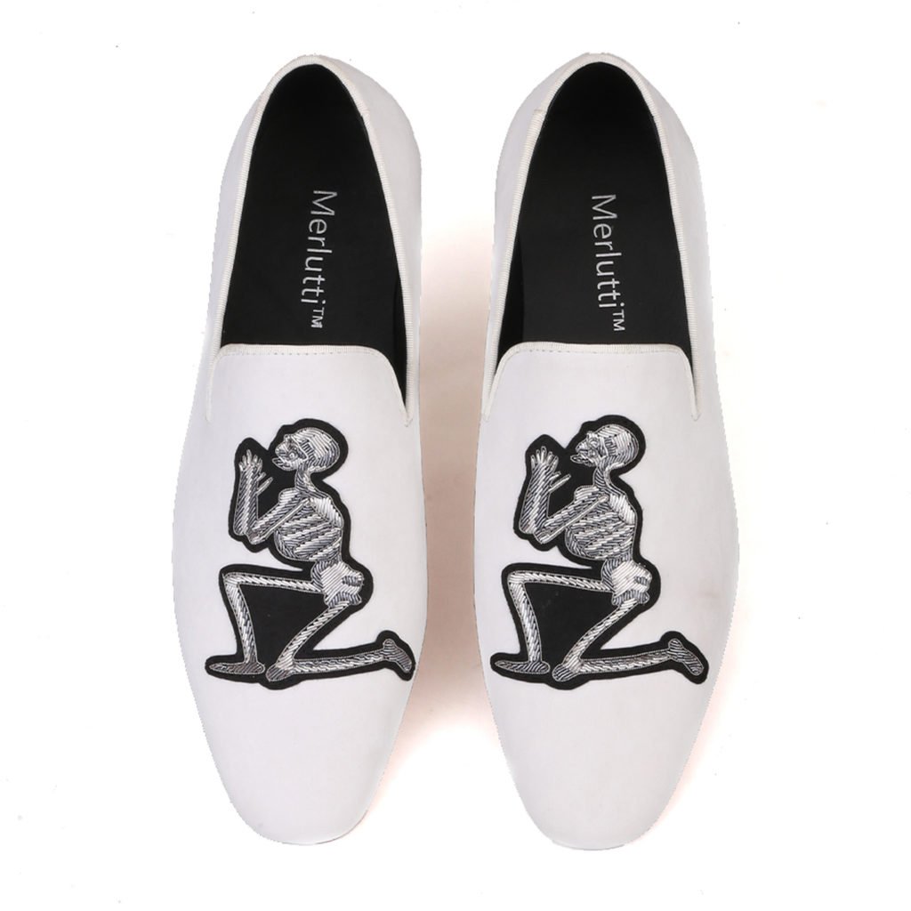 Women Plain Black Velvet Loafers Merlutti