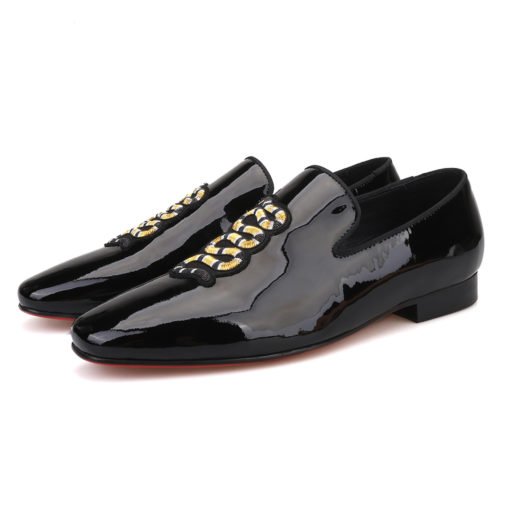 Patent leather with silk band loafers Evening Patent Slip On – Perry Ellis main image 3