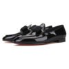 Black Patent Bowtie Tuxedo Flat