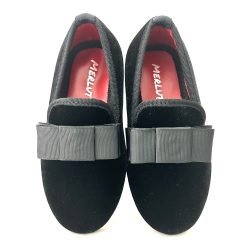 KIDS Shoes Children Velvet Bowtie Loafers