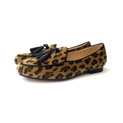 Belgian Leopard Print Tassel Loafers